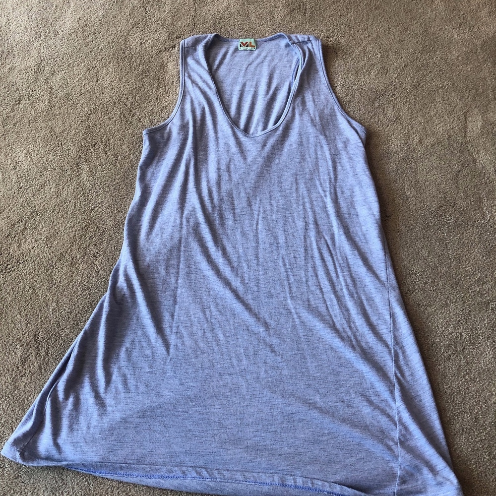 Blue Long Tank